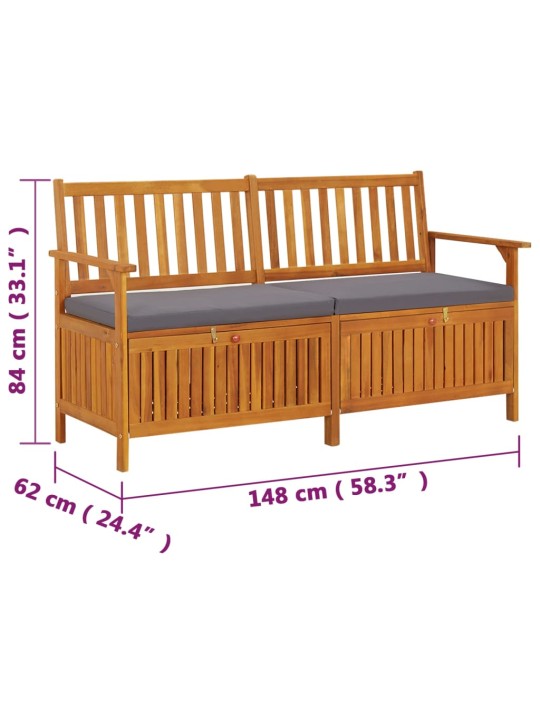 Hoiupink istmepadjaga, 148 cm, akaatsiapuit