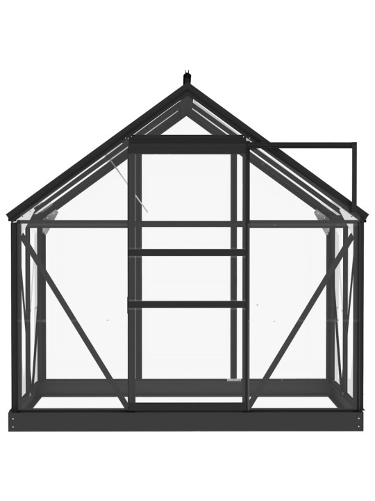 Klaaskasvuhoone, antratsiit, 155 x 103 x 191 cm, alumiinium