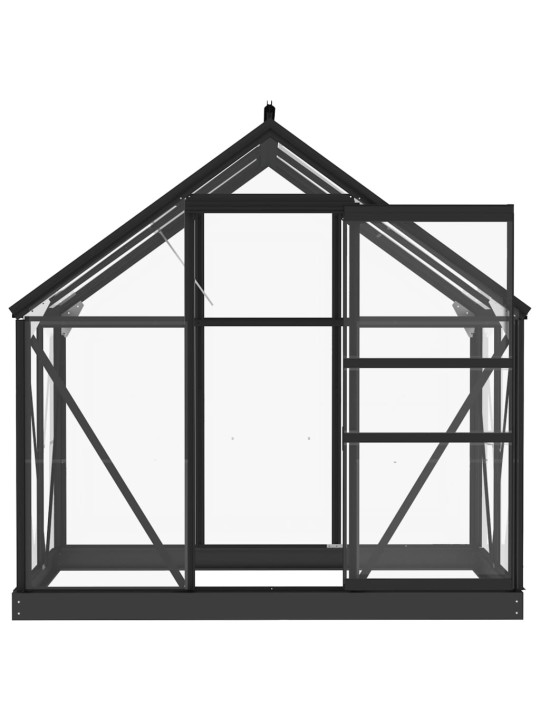 Klaaskasvuhoone, antratsiit, 155 x 103 x 191 cm, alumiinium
