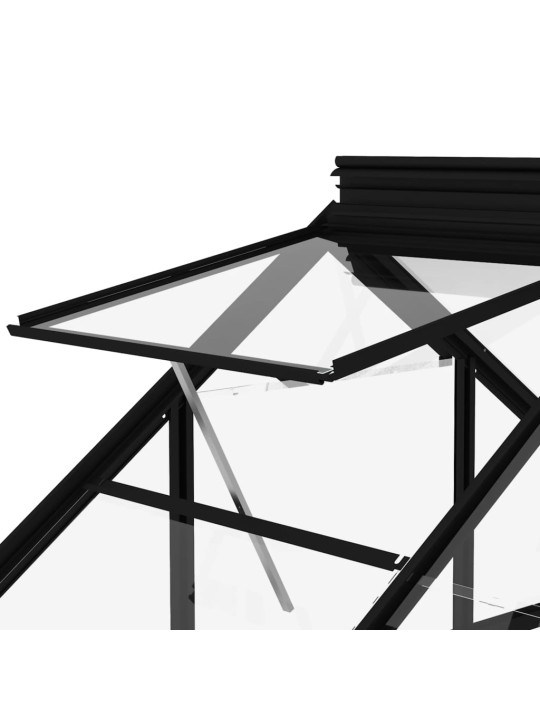 Klaaskasvuhoone, antratsiit, 155 x 103 x 191 cm, alumiinium