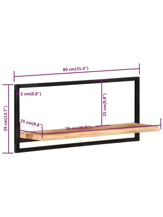 Seinariiulid 2 tk, 80x25x35 cm, toekas akaatsiapuit