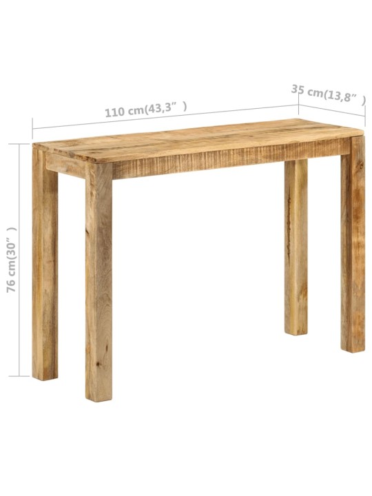 Konsoollaud, 110 x 35 x 76 cm, mangopuit