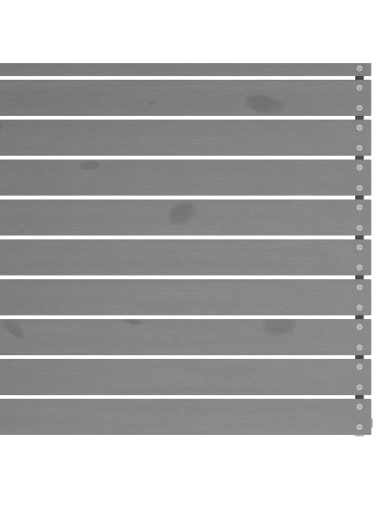 5-osaline aiamööblikomplekt, hall, täismännipuit