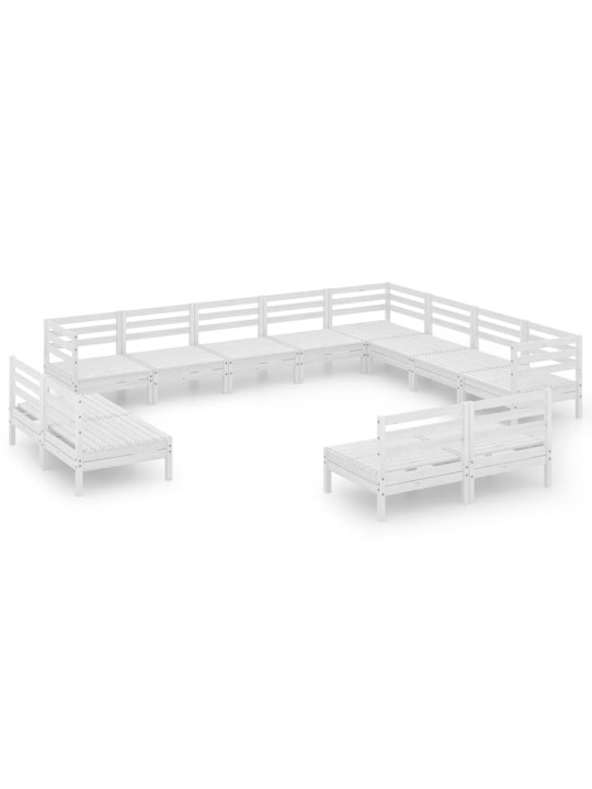 12-osaline aiadiivanikomplekt, valge, täismännipuit