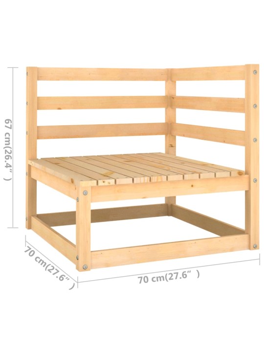 13-osaline aiadiivanikomplekt patjadega, männipuit