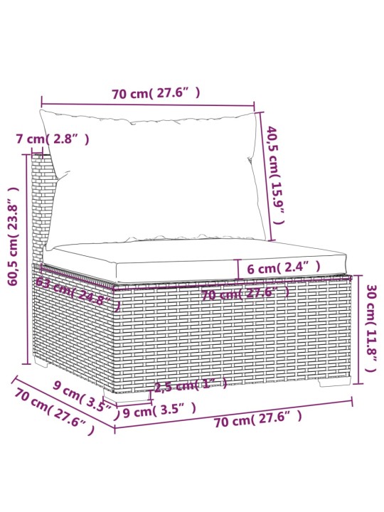 4-kohaline diivan patjadega, hall, polürotang