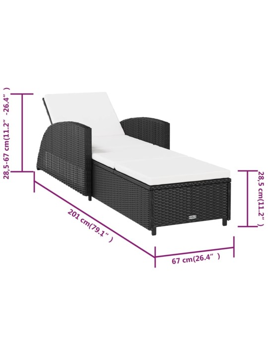 Lamamistool kreemjasvalge padjaga, polürotang, must