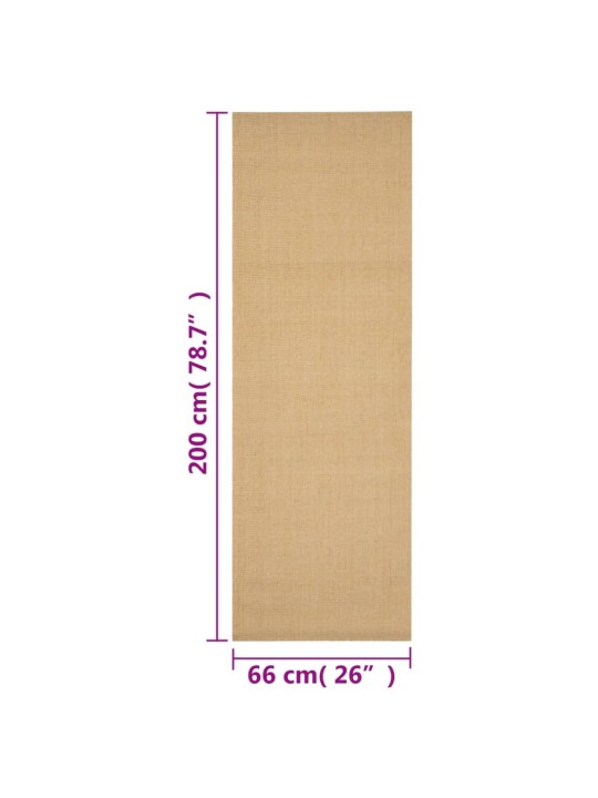 Vaip naturaalne sisal 66x200 cm