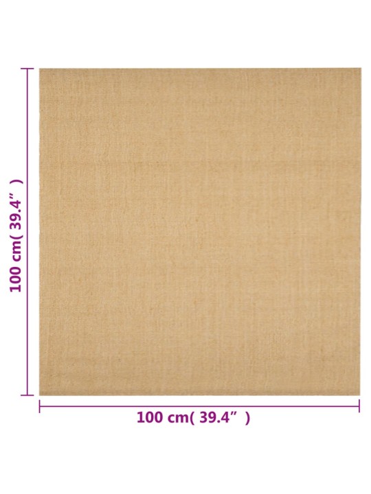 Vaip naturaalne sisal 100x100 cm