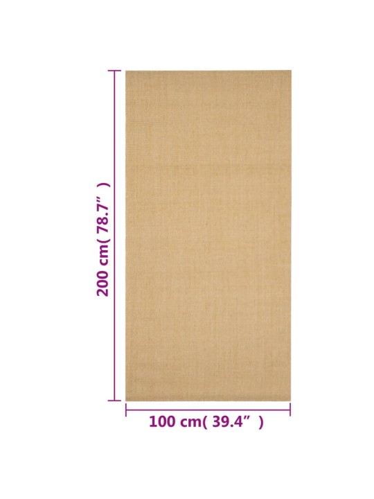 Vaip naturaalne sisal 100x200 cm