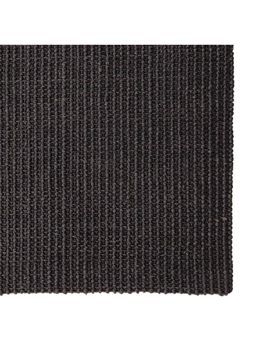 Vaip naturaalne sisal 66x350 cm, must