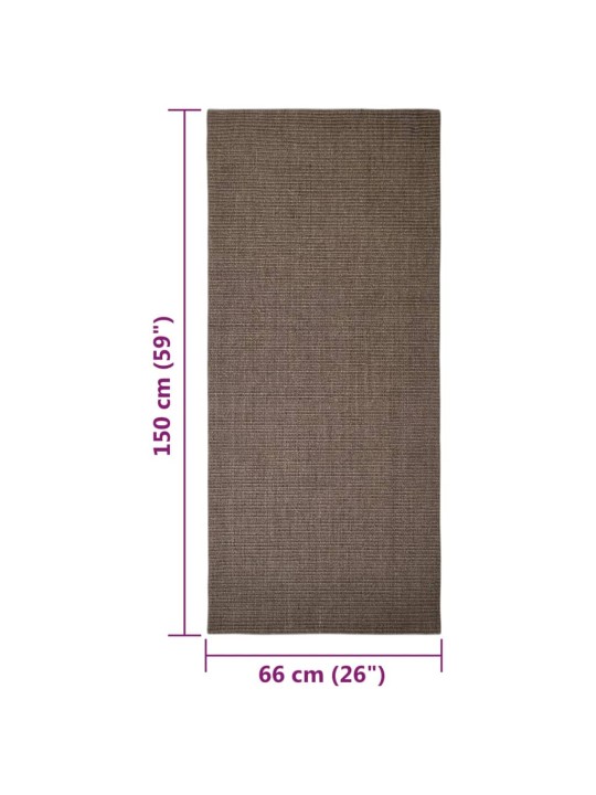 Vaip naturaalne sisal 66x350 cm, pruun