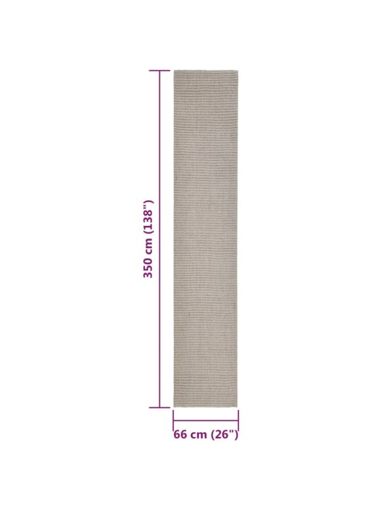 Vaip naturaalne sisal 66x350 cm, beež