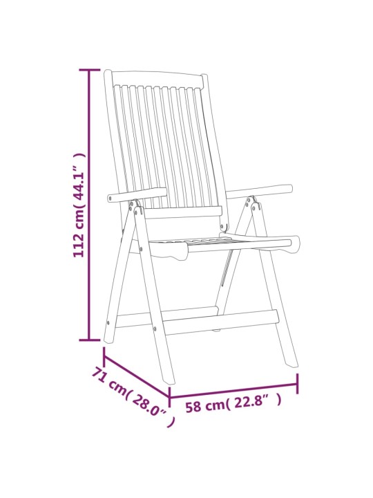 7-osaline aiamööbli komplekt, eukalüptipuit (3x316069+316072)