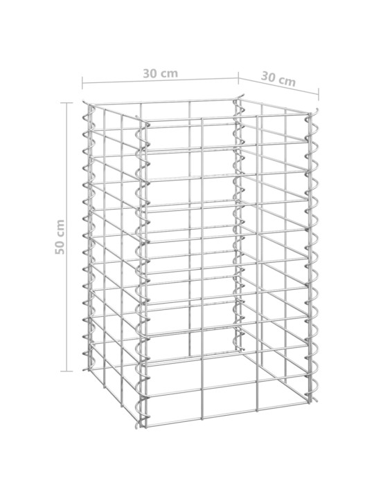 Gabioon taimelavad 3tk, 30 x 30 x 50 cm, raud