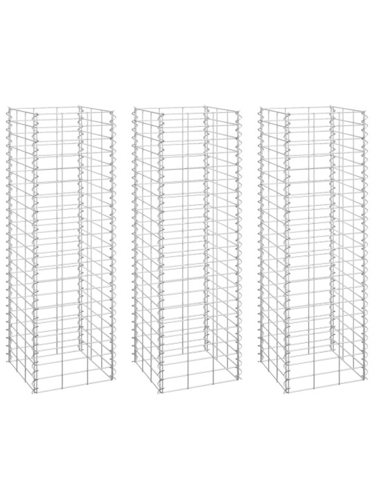 Gabioon taimelavad 3tk, 30 x 30 x 100 cm, raud