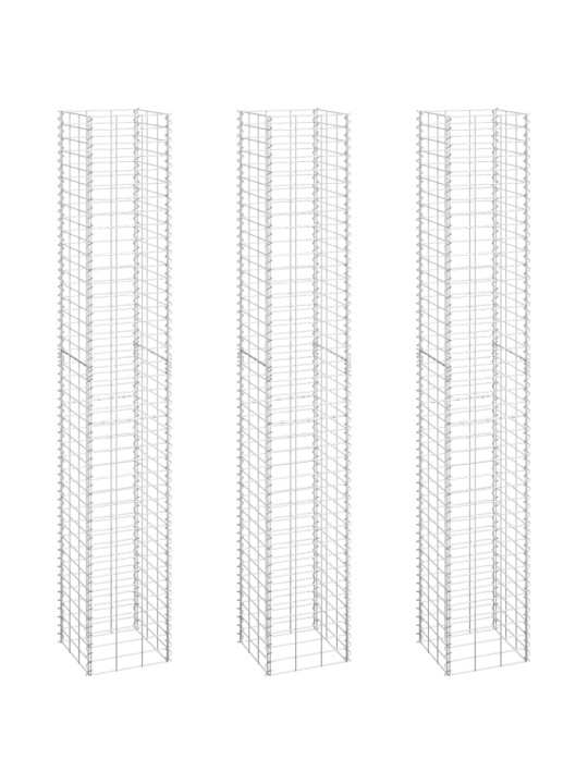 Gabioon taimelavad 3 tk, 30 x 30 x 200 cm, raud