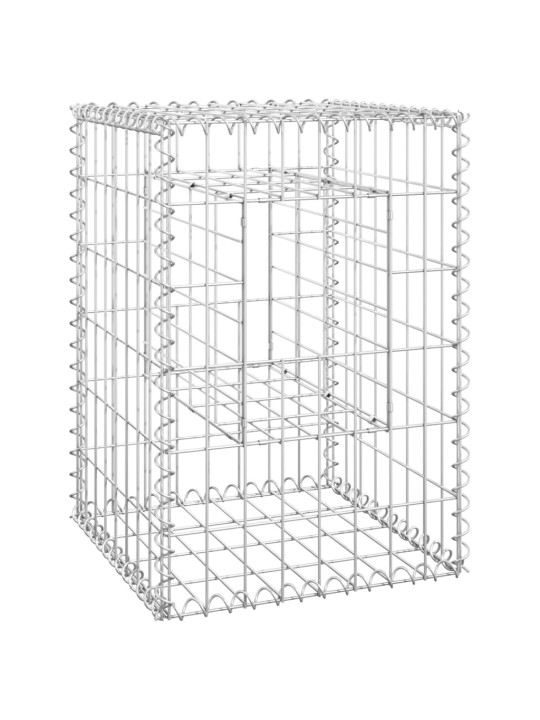 Gabioonkorvid 2 tk, 40 x 40 x 60 cm, iron