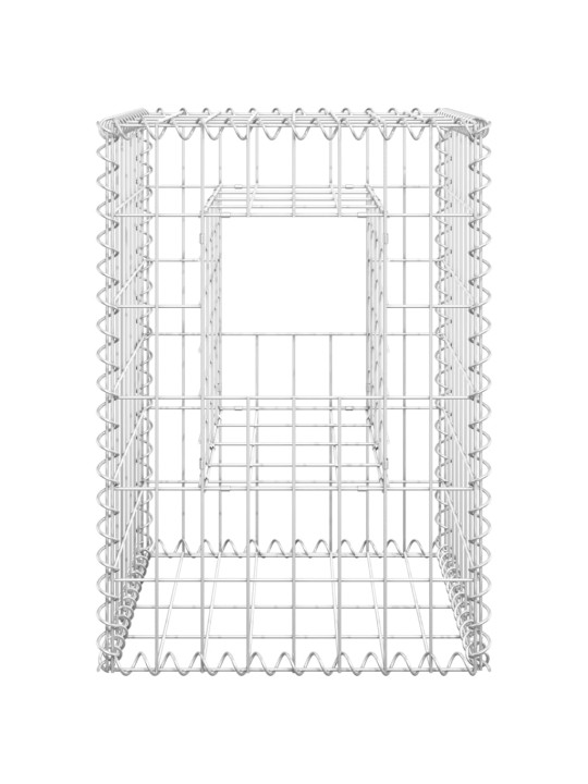 Gabioonkorvid 2 tk, 40 x 40 x 60 cm, iron