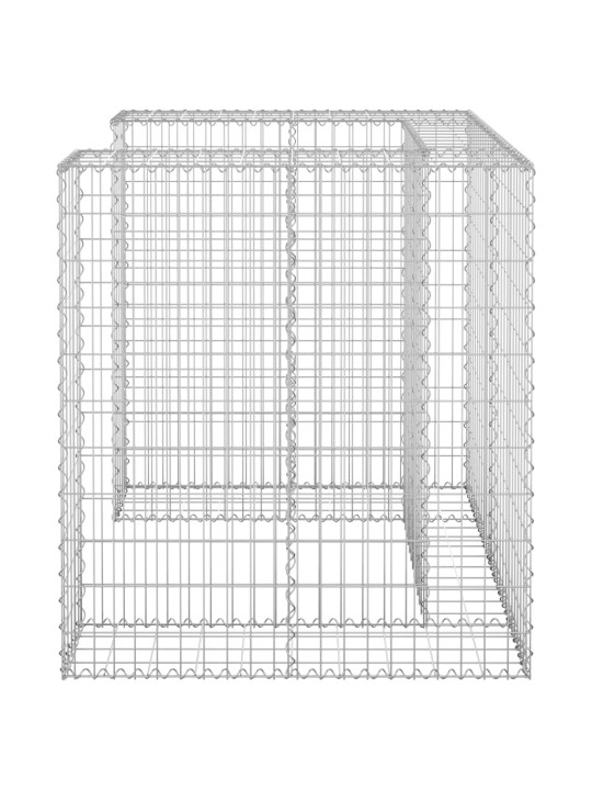 Gabioonsein prügikastile, tsingitud teras, 110x100x110 cm