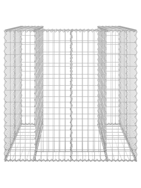 Gabioonsein prügikastile, tsingitud teras, 110x100x110 cm