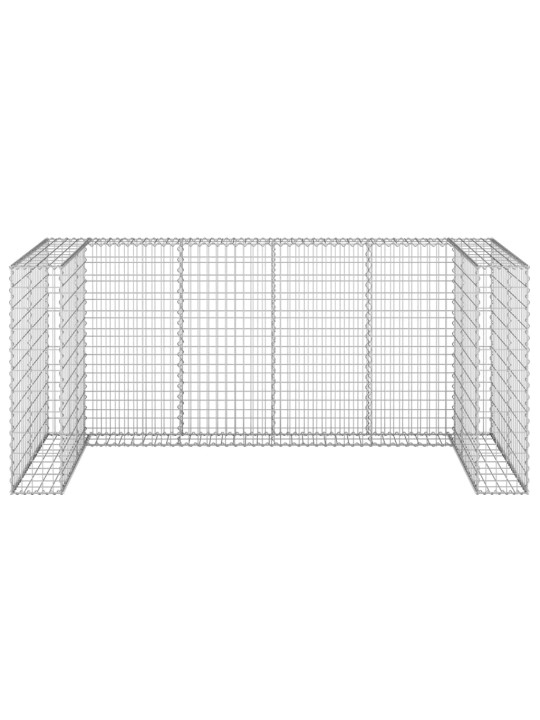 Gabioonsein prügikastidele, tsingitud teras, 254x100x110 cm