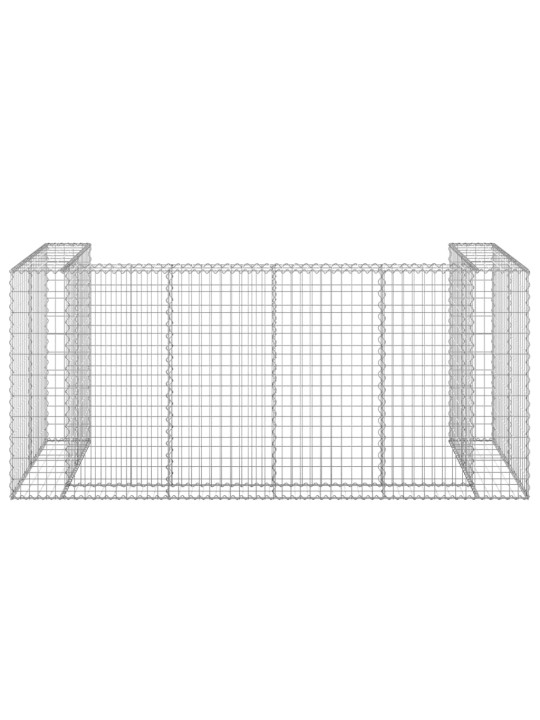 Gabioonsein prügikastidele, tsingitud teras, 254x100x110 cm