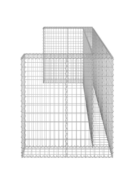 Gabioonsein prügikastidele, tsingitud teras, 325x100x110 cm