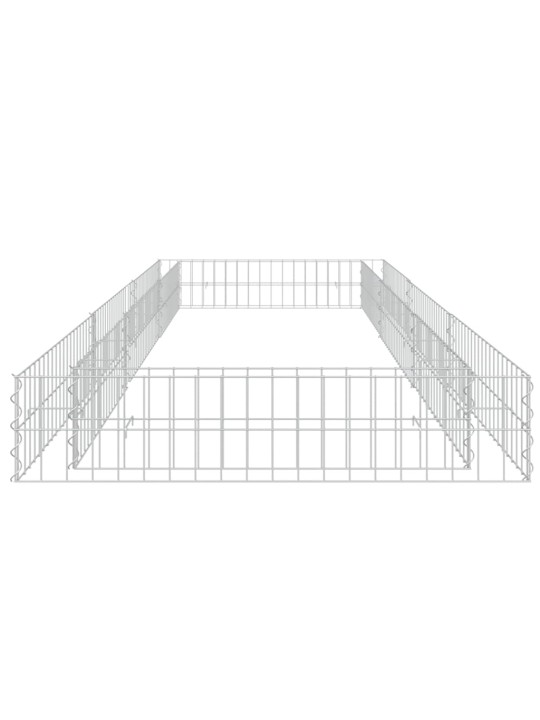 Gabioon-taimelava, tsingitud teras, 300 x 100 x 20 cm