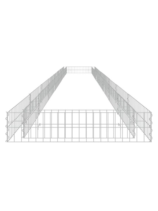 Gabioon-taimelava, tsingitud teras, 800 x 100 x 20 cm