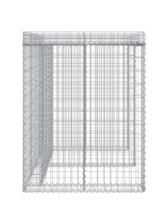 Gabioonsein prügikastile, 192 x 91 x 120 cm, tsingitud raud