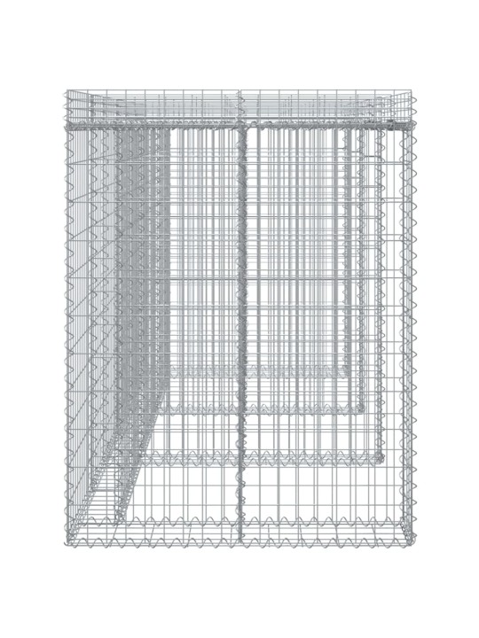 Gabioonsein prügikastile, 270 x 91 x 120 cm, tsingitud raud