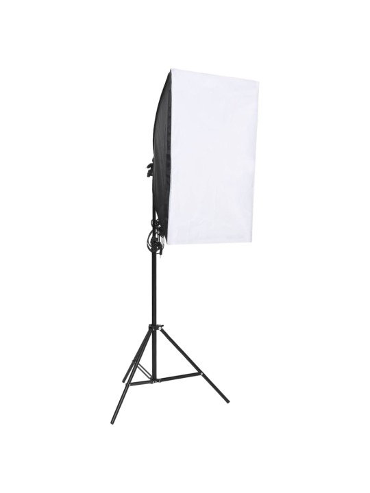 6-osaline fotostuudio komplekt valgustuse ja softboxidega