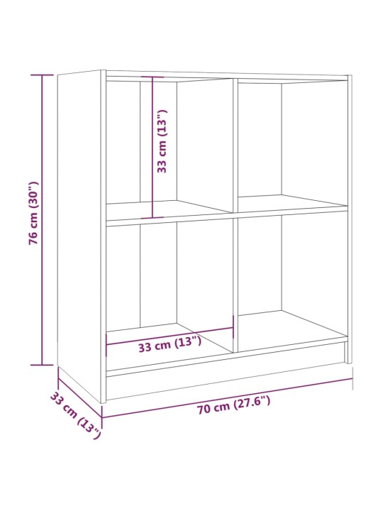 Puhvetkapp, must, 70x33x76 cm, männipuit