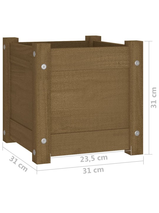 Aia taimekast 2 tk, meekarva, 31 x 31 x 31 cm, toekas männipuit