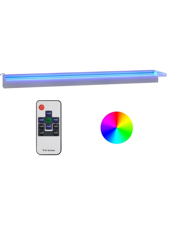 PURSKKAEVU KOSK RGB LED-TULEDEGA, ROOSTEVABA TERAS, 108 CM