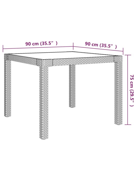 3-osaline aiamööbli komplekt patjadega, polürotang, hall