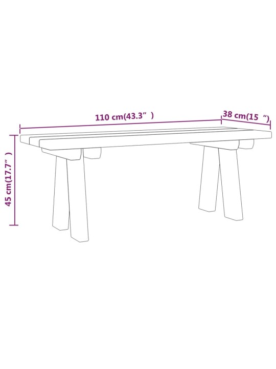 Aiapink, 110 cm, immutatud männipuit