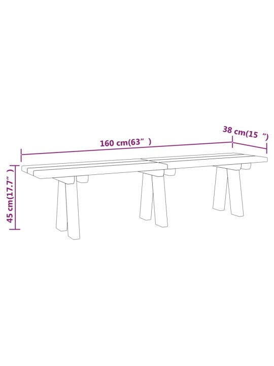 Aiapink, 160 cm, immutatud männipuit