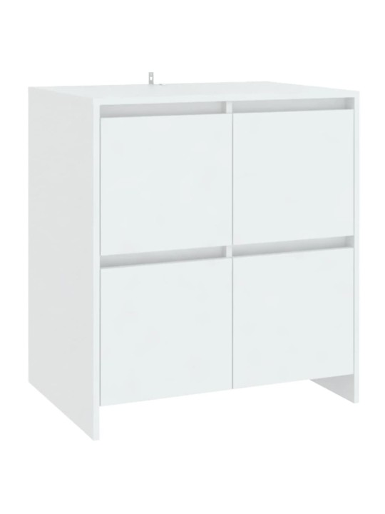 Puhvetkapp, valge, 70 x 41 x 75 cm, puitlaastplaat
