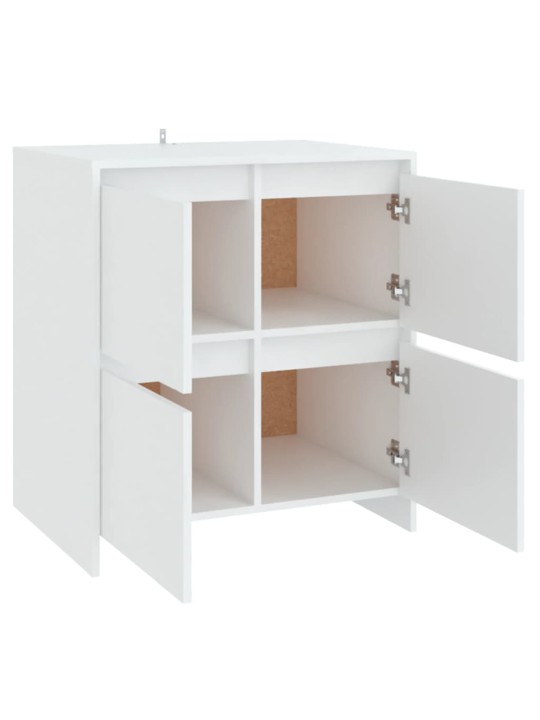Puhvetkapp, valge, 70 x 41 x 75 cm, puitlaastplaat