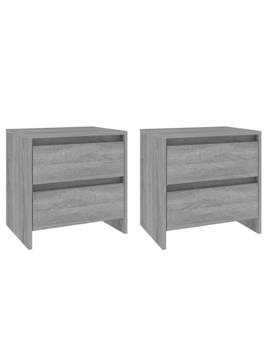 ÖÖKAPID 2 TK, HALL SONOMA TAMM, 45X34,5X44,5 CM, PUITLAASTPLAAT