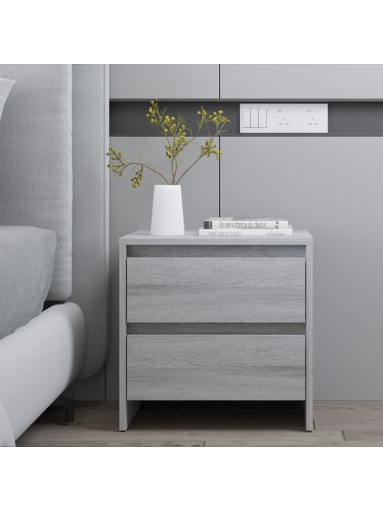 ÖÖKAPID 2 TK, HALL SONOMA TAMM, 45X34,5X44,5 CM, PUITLAASTPLAAT