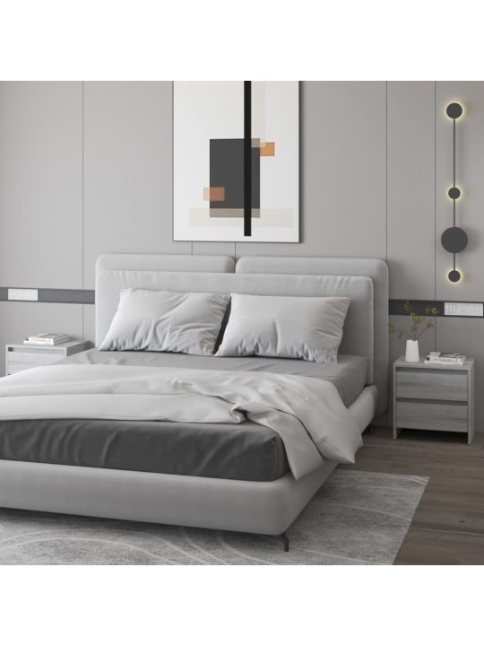 ÖÖKAPID 2 TK, HALL SONOMA TAMM, 45X34,5X44,5 CM, PUITLAASTPLAAT
