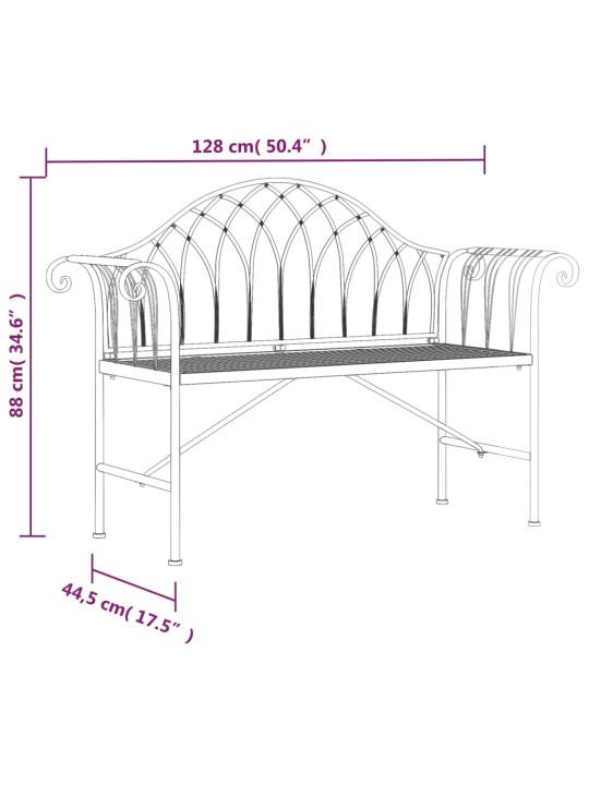 2-kohaline aiapink, 128 cm, must, teras