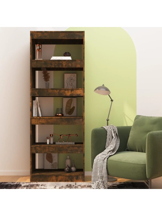 Raamatukapp, suitsutatud tamm, 60x30x166 cm, puitlaastplaat