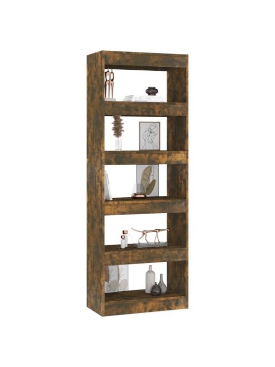 Raamatukapp, suitsutatud tamm, 60x30x166 cm, puitlaastplaat