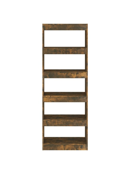 Raamatukapp, suitsutatud tamm, 60x30x166 cm, puitlaastplaat