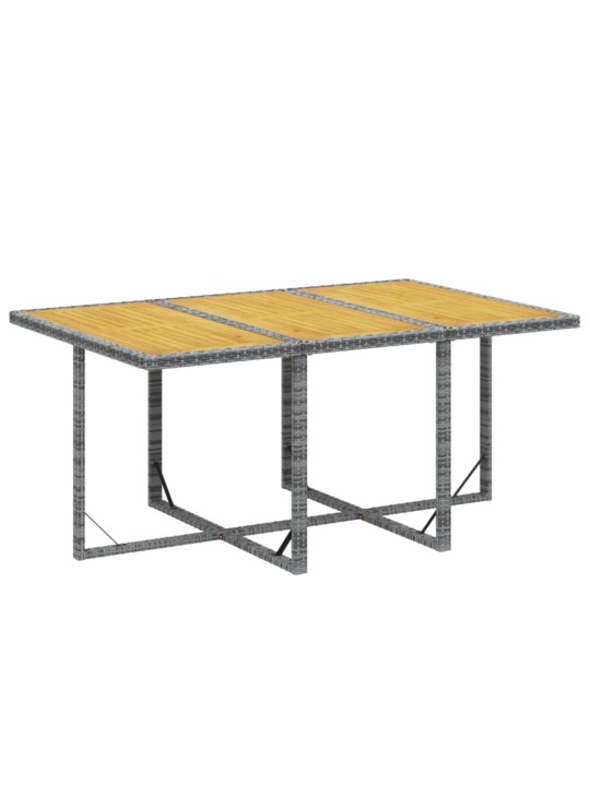 7-osaline aiamööbli komplekt patjadega, hall, polürotang