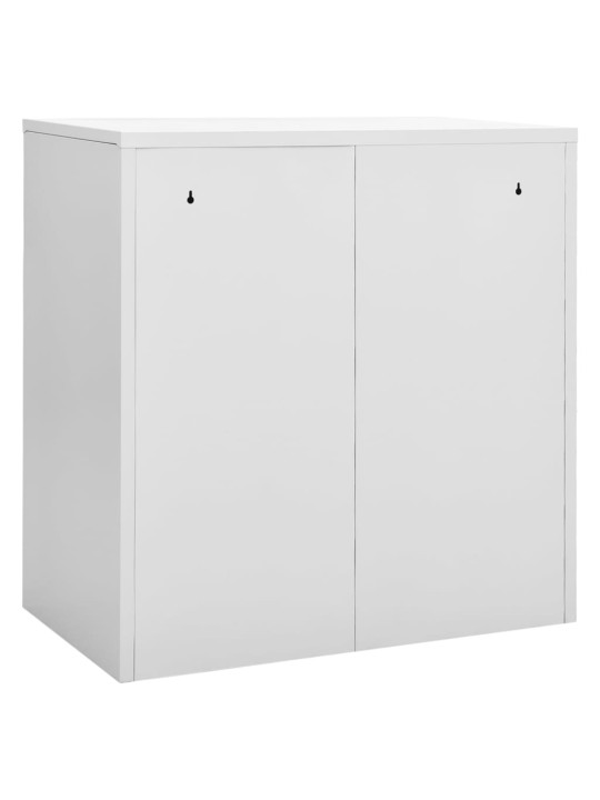 Lukustatavad hoiukapid 2 tk, helehall, 90x45x92.5 cm, teras